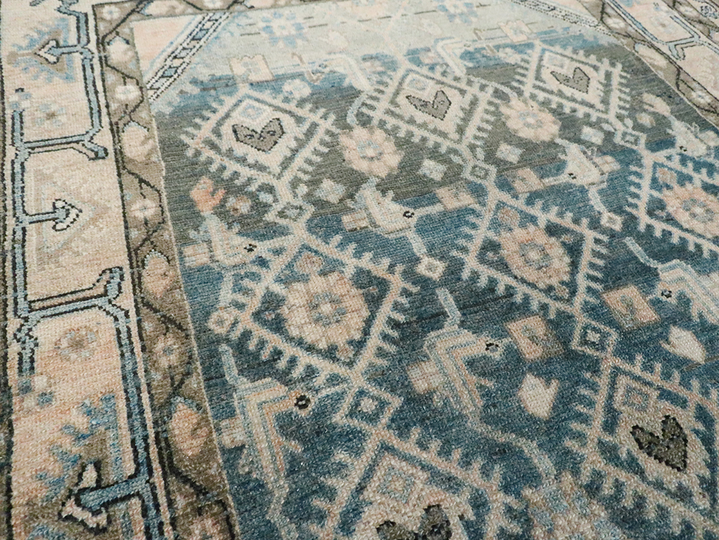 Vintage Persian Malayer Accent Rug, No.29827 - Gss