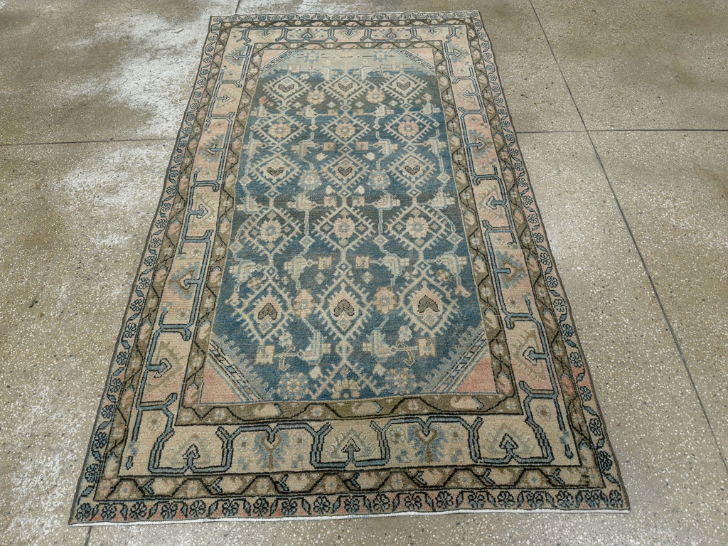 Vintage Persian Malayer Accent Rug, No.29827 - Gss