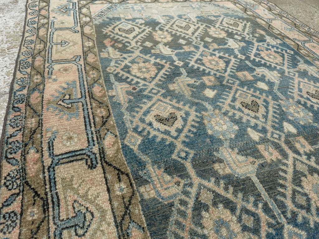 Vintage Persian Malayer Accent Rug, No.29827 - Gss