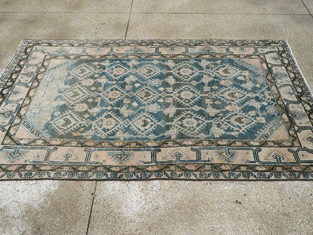 Vintage Persian Malayer Accent Rug, No.29827 - Gss