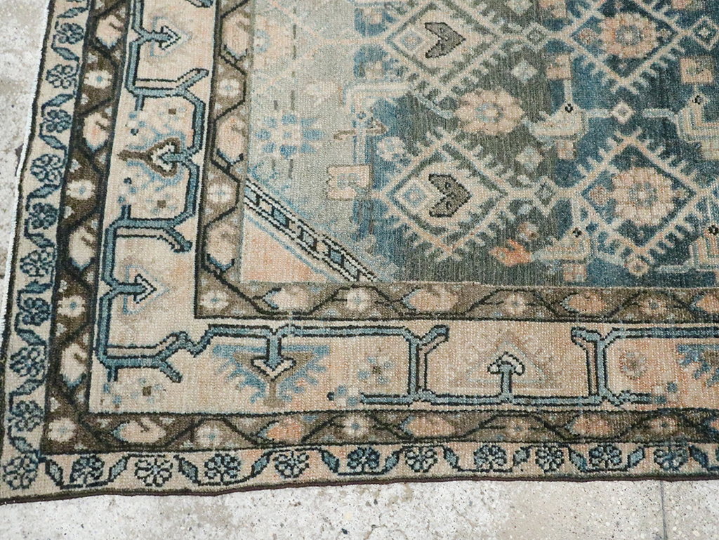 Vintage Persian Malayer Accent Rug, No.29827 - Gss