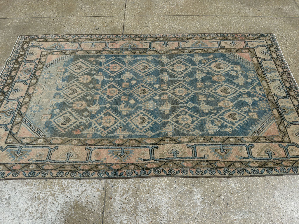 Vintage Persian Malayer Accent Rug, No.29827 - Gss