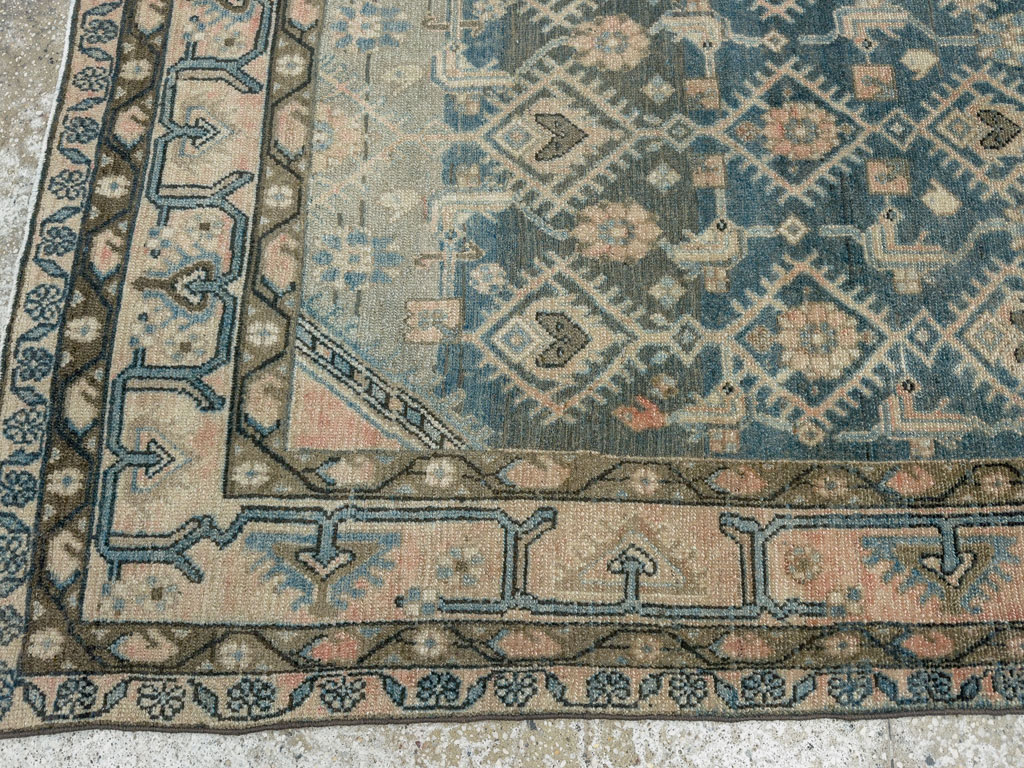 Vintage Persian Malayer Accent Rug, No.29827 - Gss