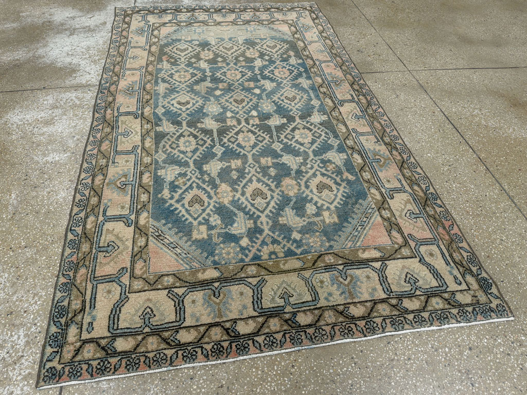 Vintage Persian Malayer Accent Rug, No.29827 - Gss