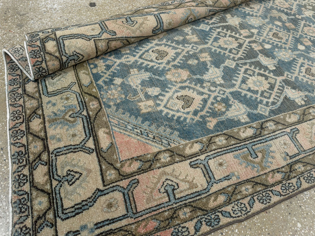Vintage Persian Malayer Accent Rug, No.29827 - Gss