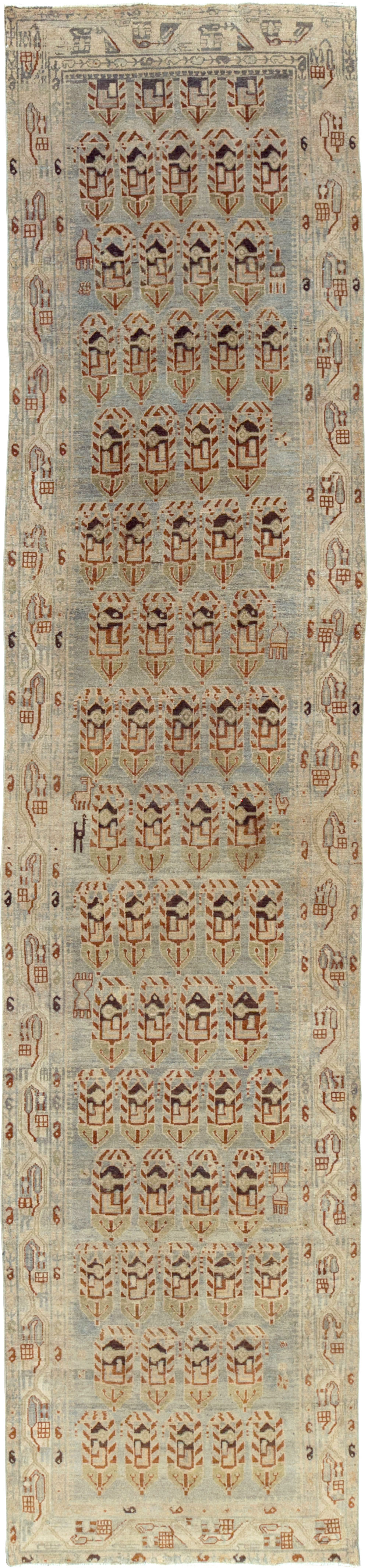 Antique Persian Malayer Runner, No.29829 - Gss