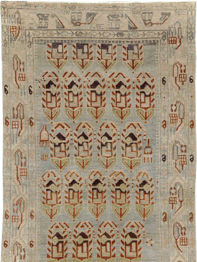 Antique Persian Malayer Runner, No.29829 - Gss
