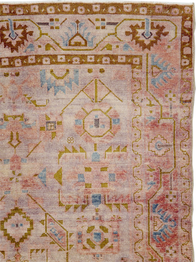 Vintage Persian Malayer Accent Rug, No.29843 - Gss