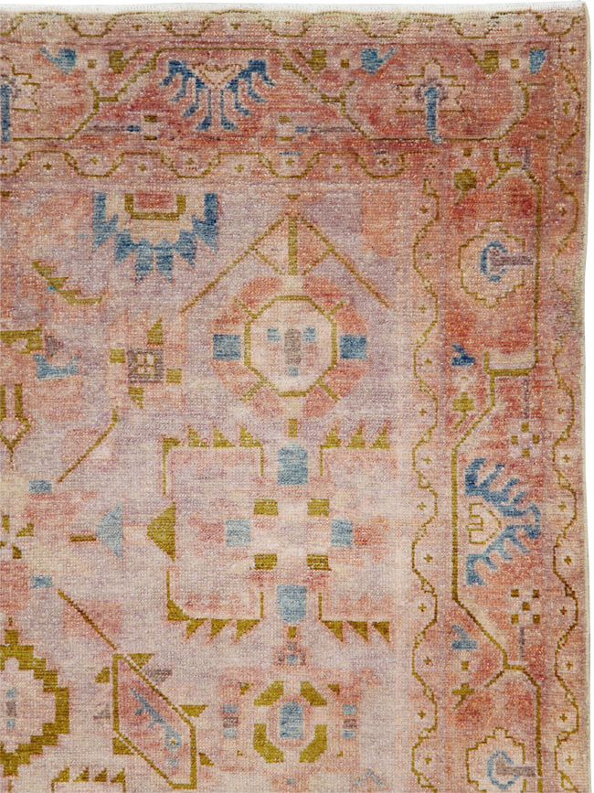 Vintage Persian Malayer Accent Rug, No.29843 - Gss
