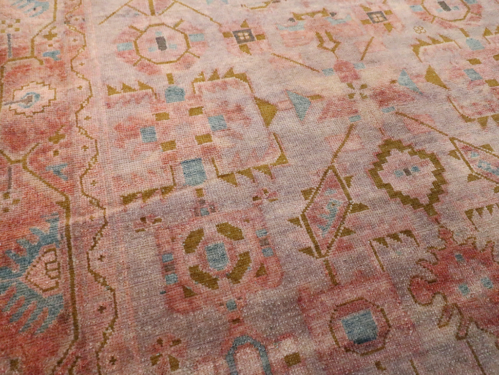Vintage Persian Malayer Accent Rug, No.29843 - Gss