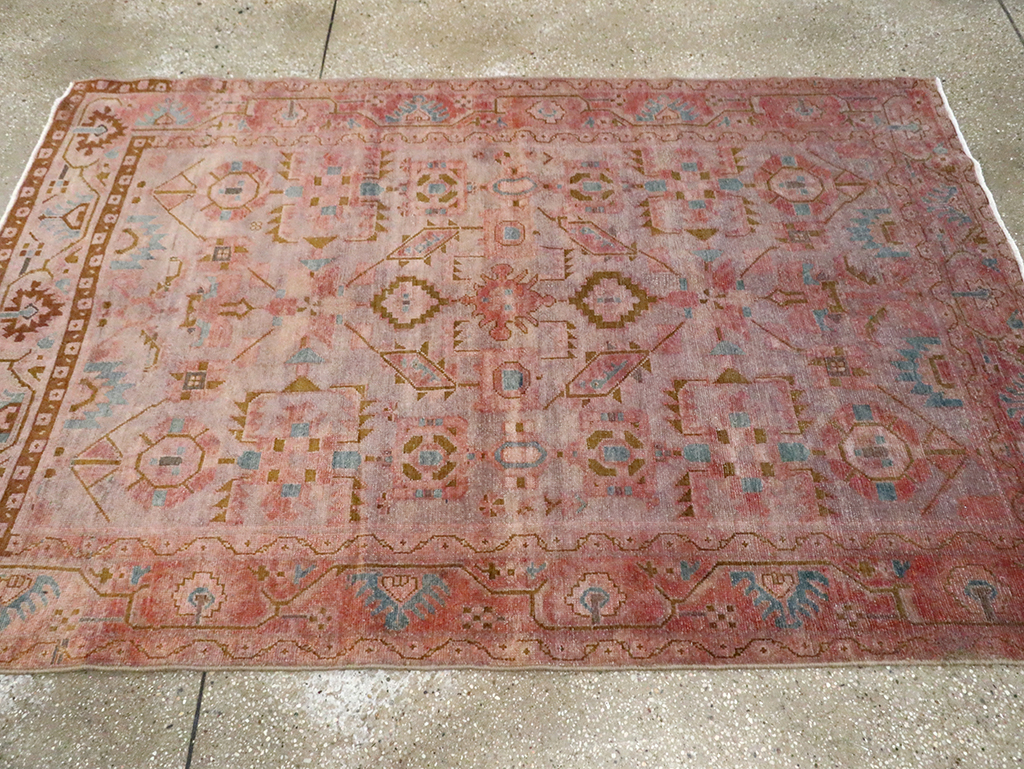 Vintage Persian Malayer Accent Rug, No.29843 - Gss