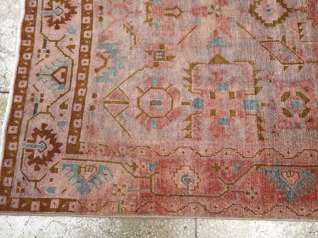 Vintage Persian Malayer Accent Rug, No.29843 - Gss