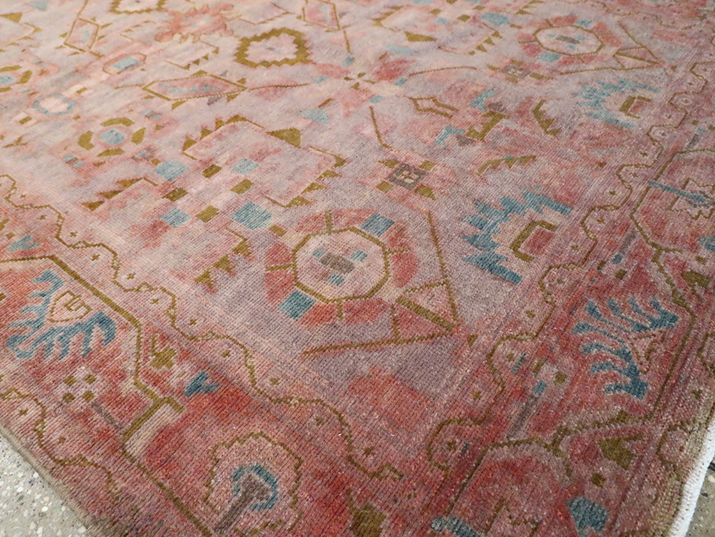 Vintage Persian Malayer Accent Rug, No.29843 - Gss