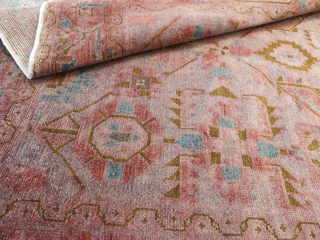 Vintage Persian Malayer Accent Rug, No.29843 - Gss