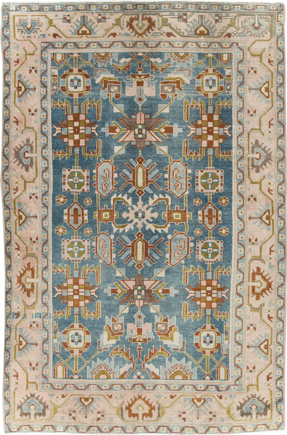 Vintage Persian Malayer Accent Rug, No.29849 - Gss