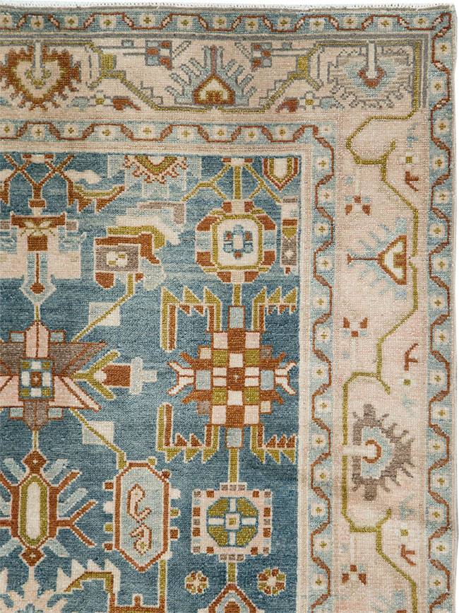 Vintage Persian Malayer Accent Rug, No.29849 - Gss