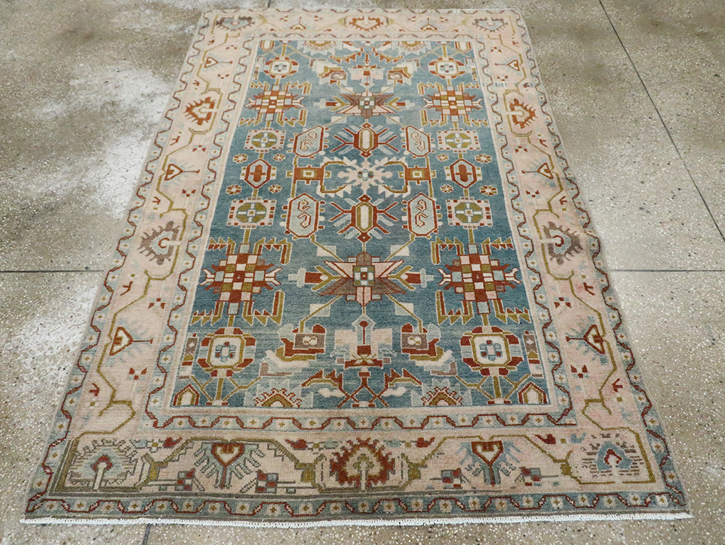 Vintage Persian Malayer Accent Rug, No.29849 - Gss