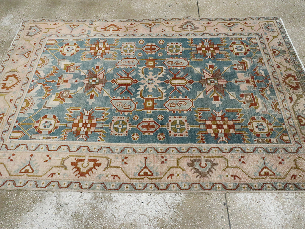 Vintage Persian Malayer Accent Rug, No.29849 - Gss