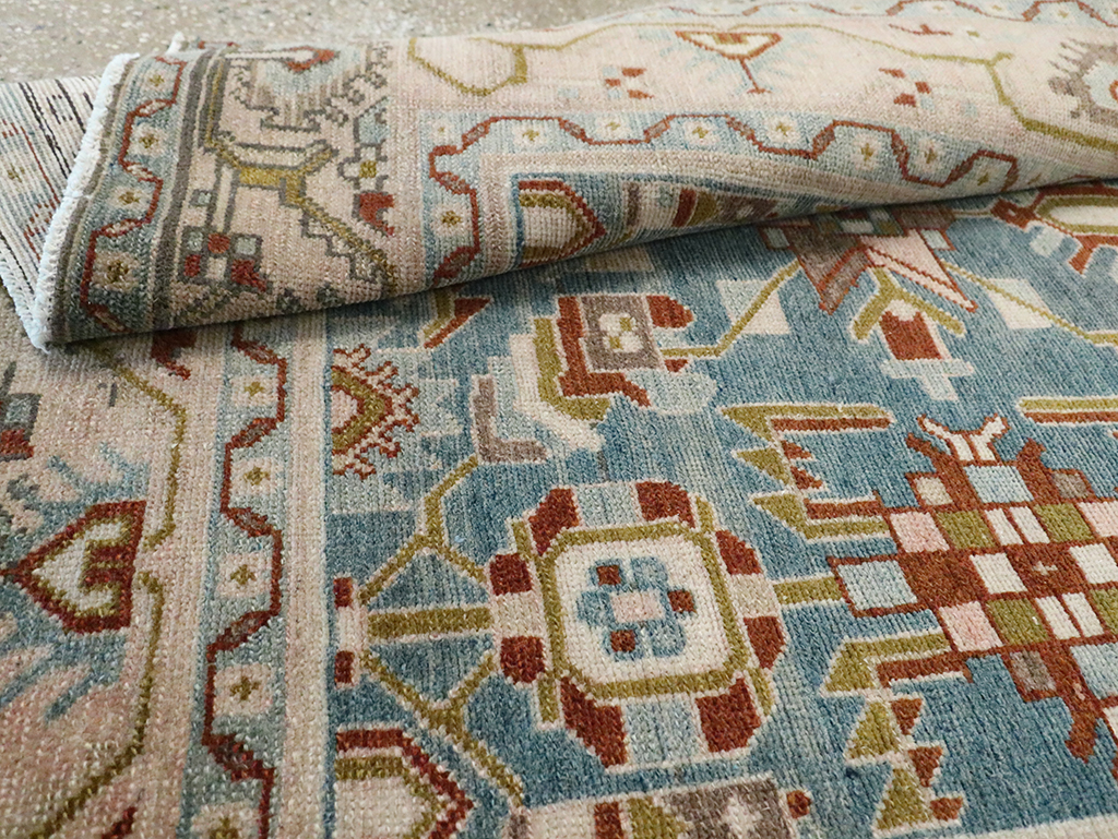 Vintage Persian Malayer Accent Rug, No.29849 - Gss