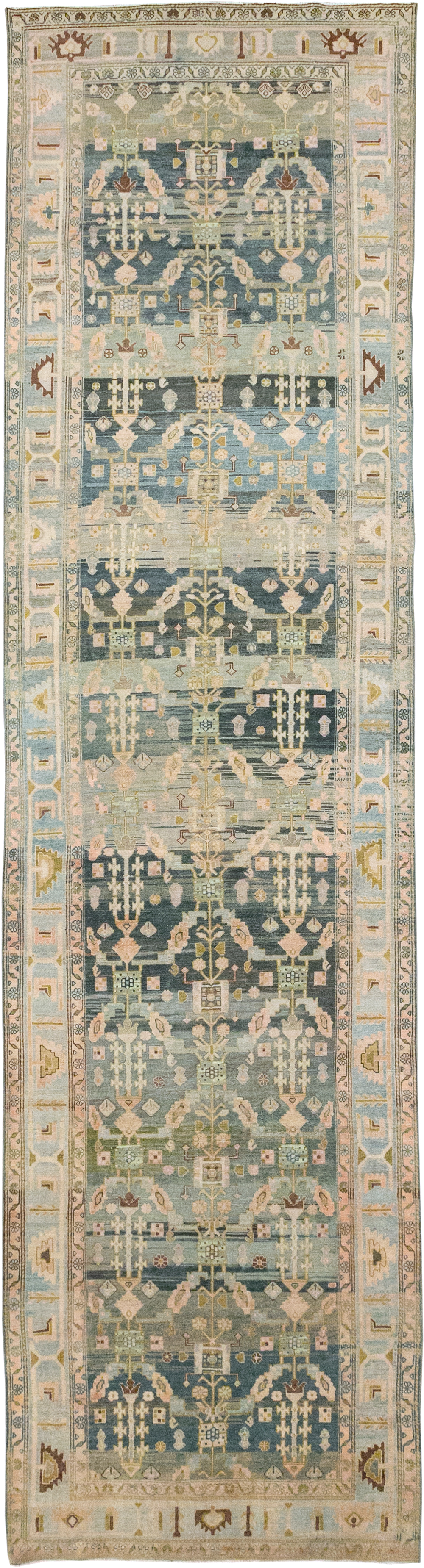 Antique Persian Malayer Wide Gallery Runner, No.29850 - Gss
