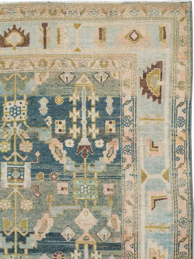 Antique Persian Malayer Wide Gallery Runner, No.29850 - Gss