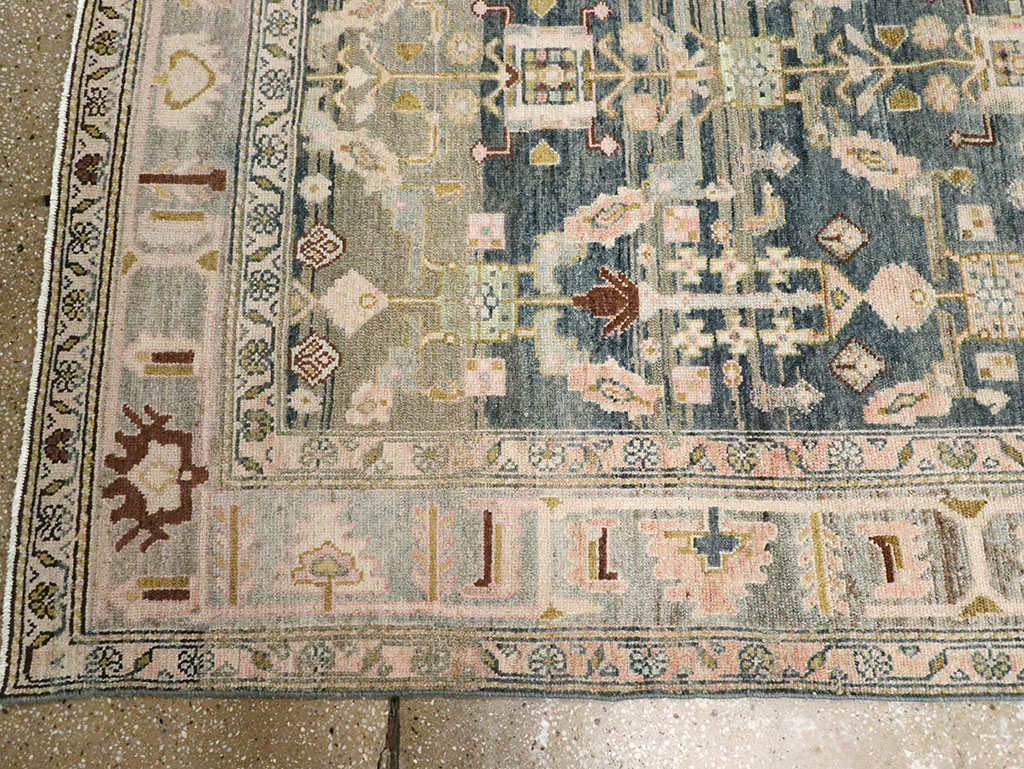 Antique Persian Malayer Wide Gallery Runner, No.29850 - Gss