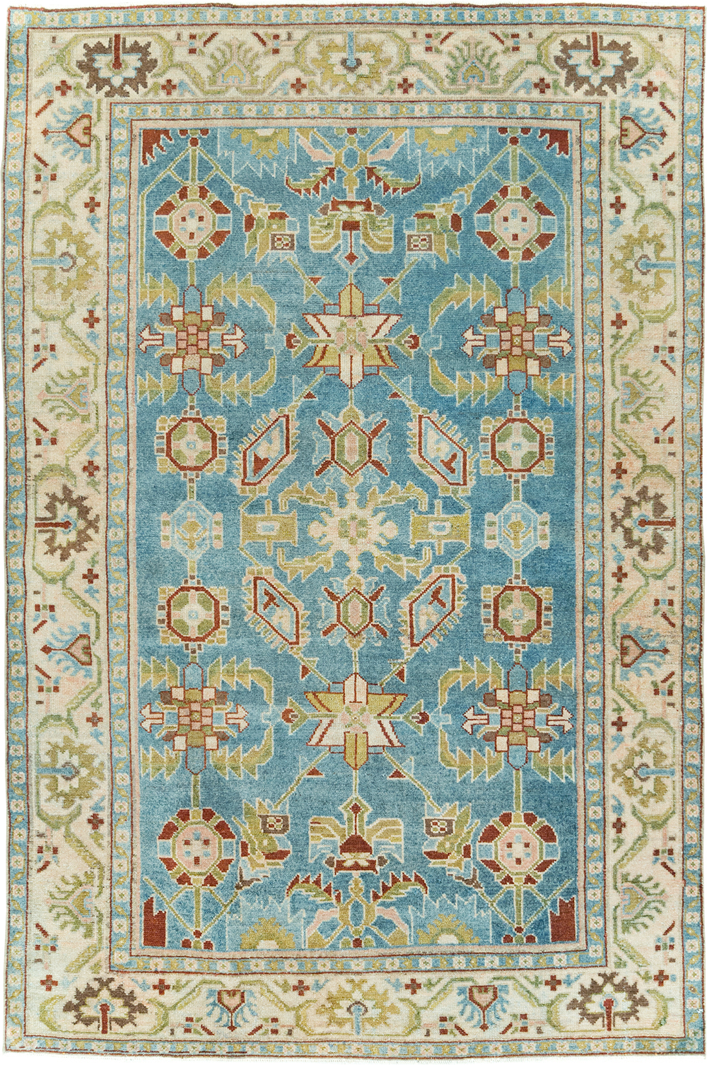 Vintage Persian Malayer Accent Rug, No.29860 - Gss