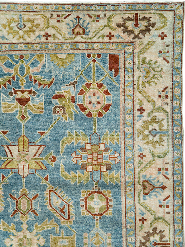 Vintage Persian Malayer Accent Rug, No.29860 - Gss