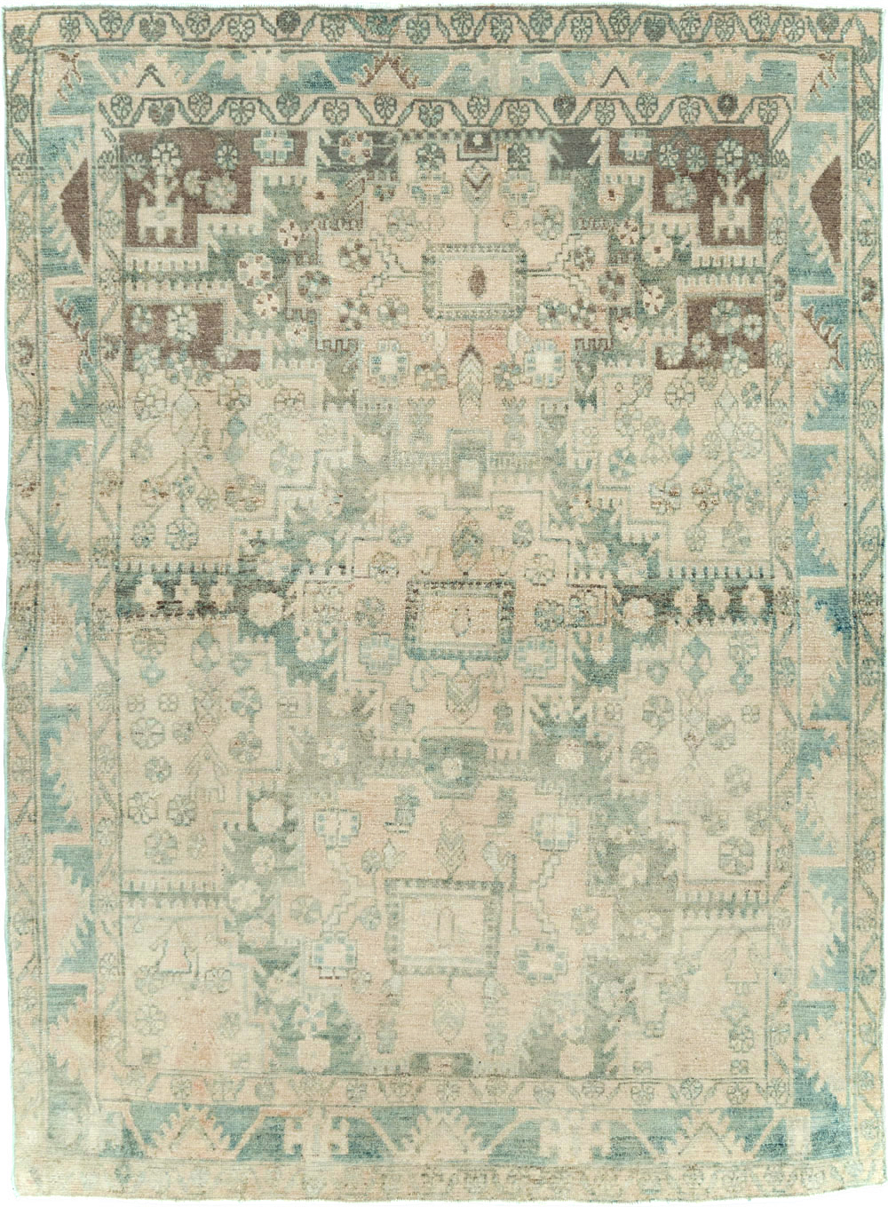 Vintage Persian Malayer Accent Rug, No.29861 - Gss
