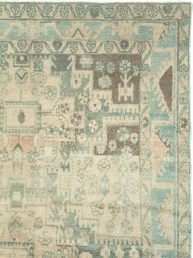 Vintage Persian Malayer Accent Rug, No.29861 - Gss