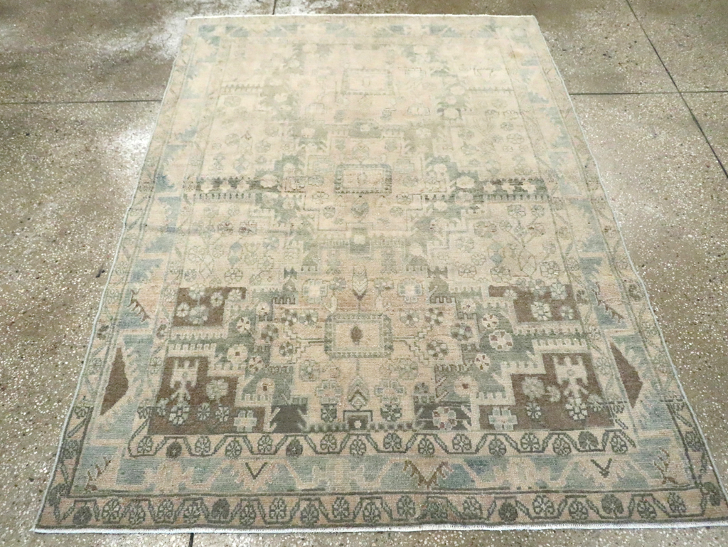 Vintage Persian Malayer Accent Rug, No.29861 - Gss
