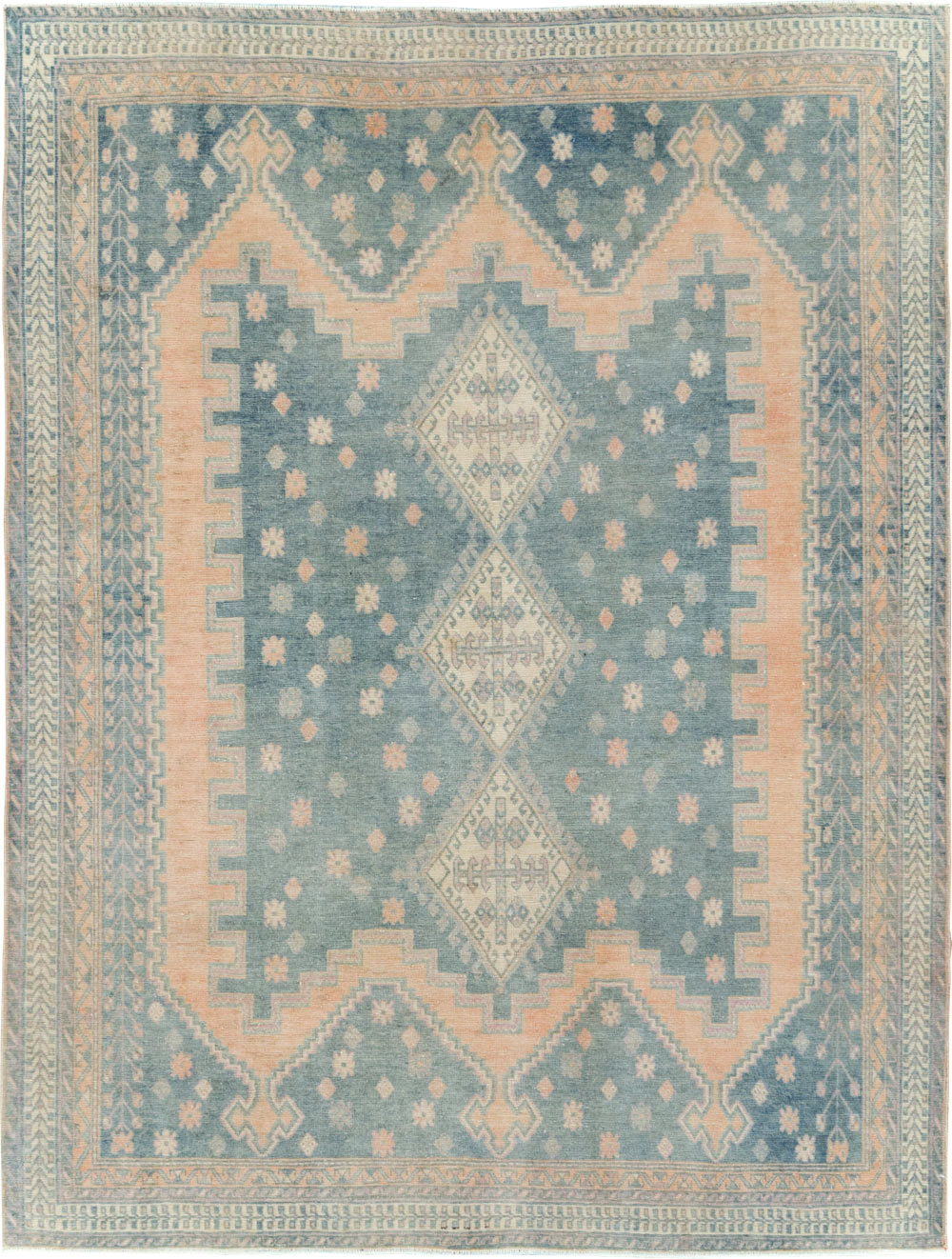 Vintage Persian Afshar Tribal Accent Rug, No.29864 - Gss