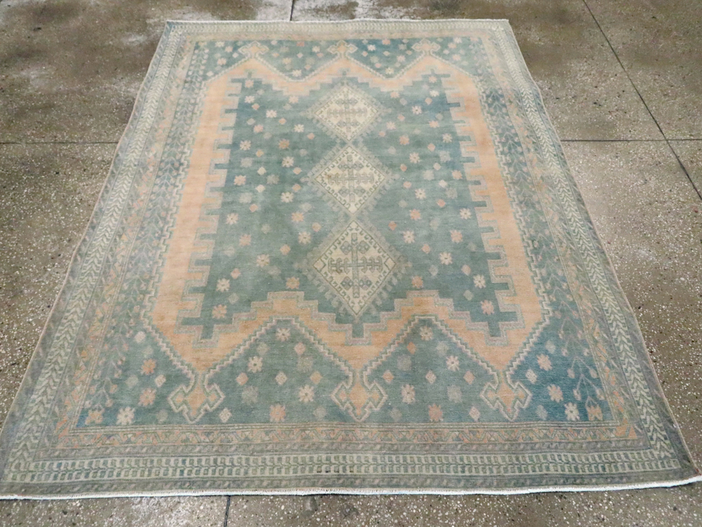 Vintage Persian Afshar Tribal Accent Rug, No.29864 - Gss