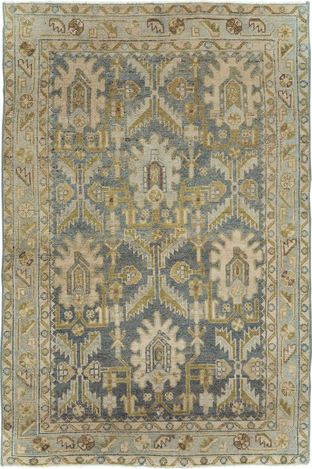 Vintage Persian Malayer Throw Rug, No.29867 - Gss