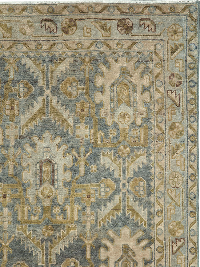 Vintage Persian Malayer Throw Rug, No.29867 - Gss
