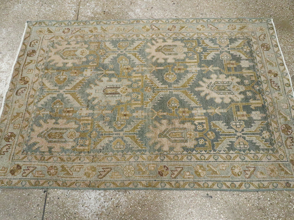 Vintage Persian Malayer Throw Rug, No.29867 - Gss