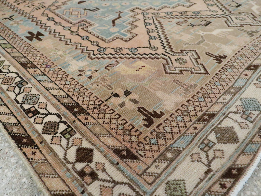 Vintage Persian Afshar Accent Rug, No.29869 - Gss