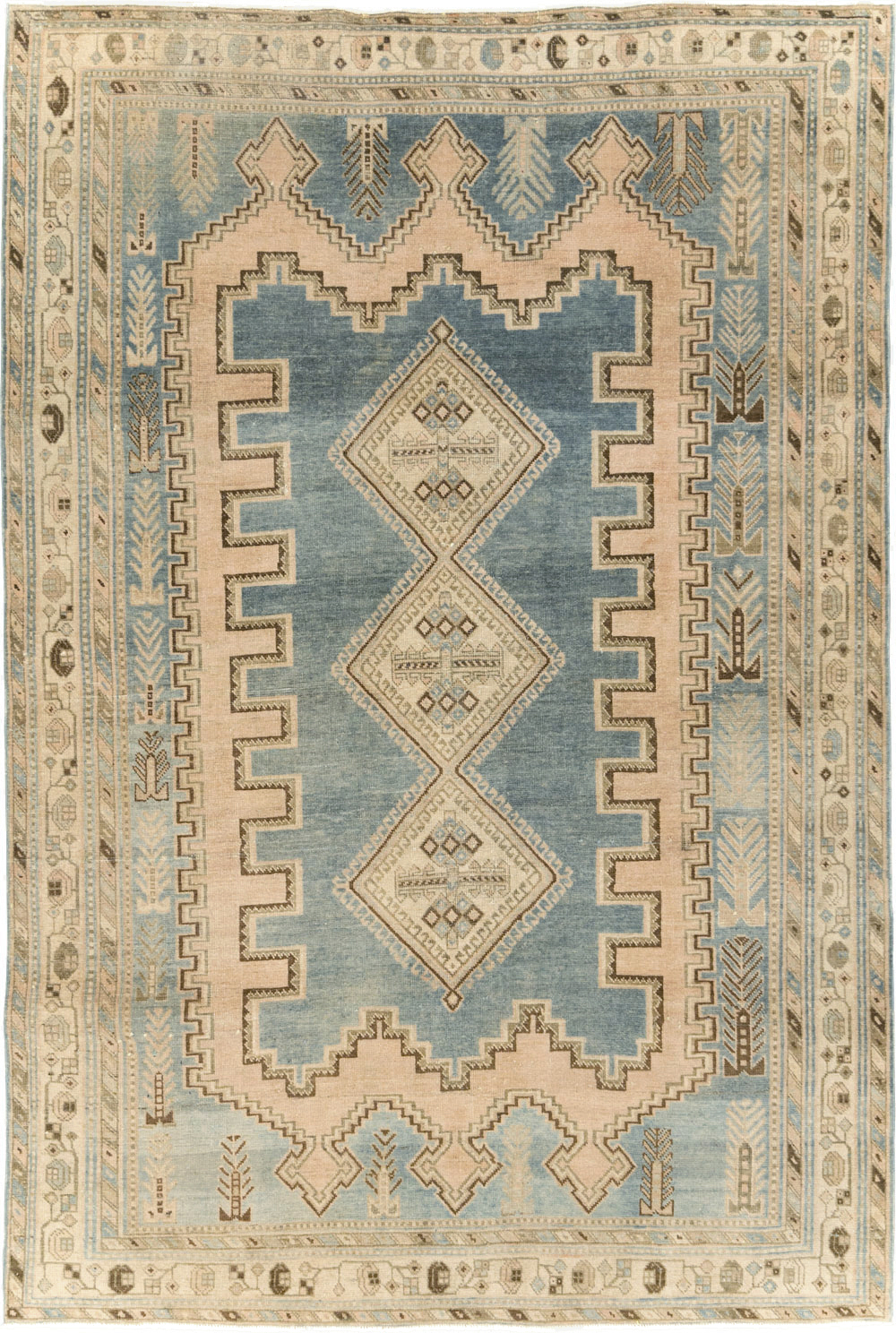 Vintage Persian Afshar Accent Rug, No.29871 - Gss