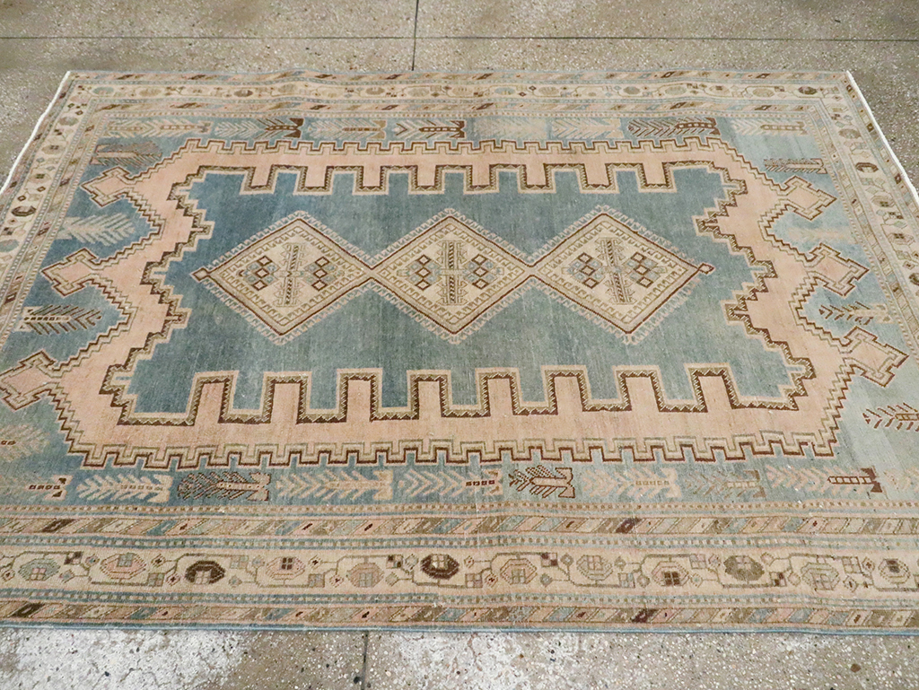 Vintage Persian Afshar Accent Rug, No.29871 - Gss
