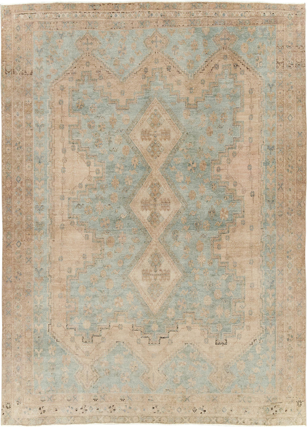 Vintage Persian Shiraz Accent Rug, No.29873 - Gss