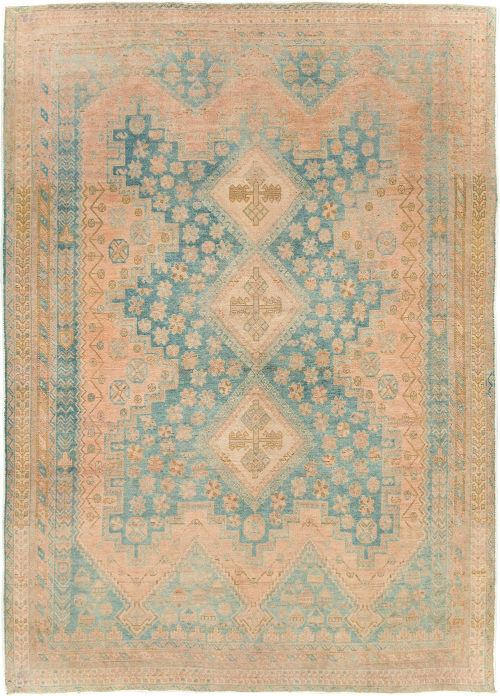 Vintage Persian Afshar Accent Rug, No.29875 - Gss