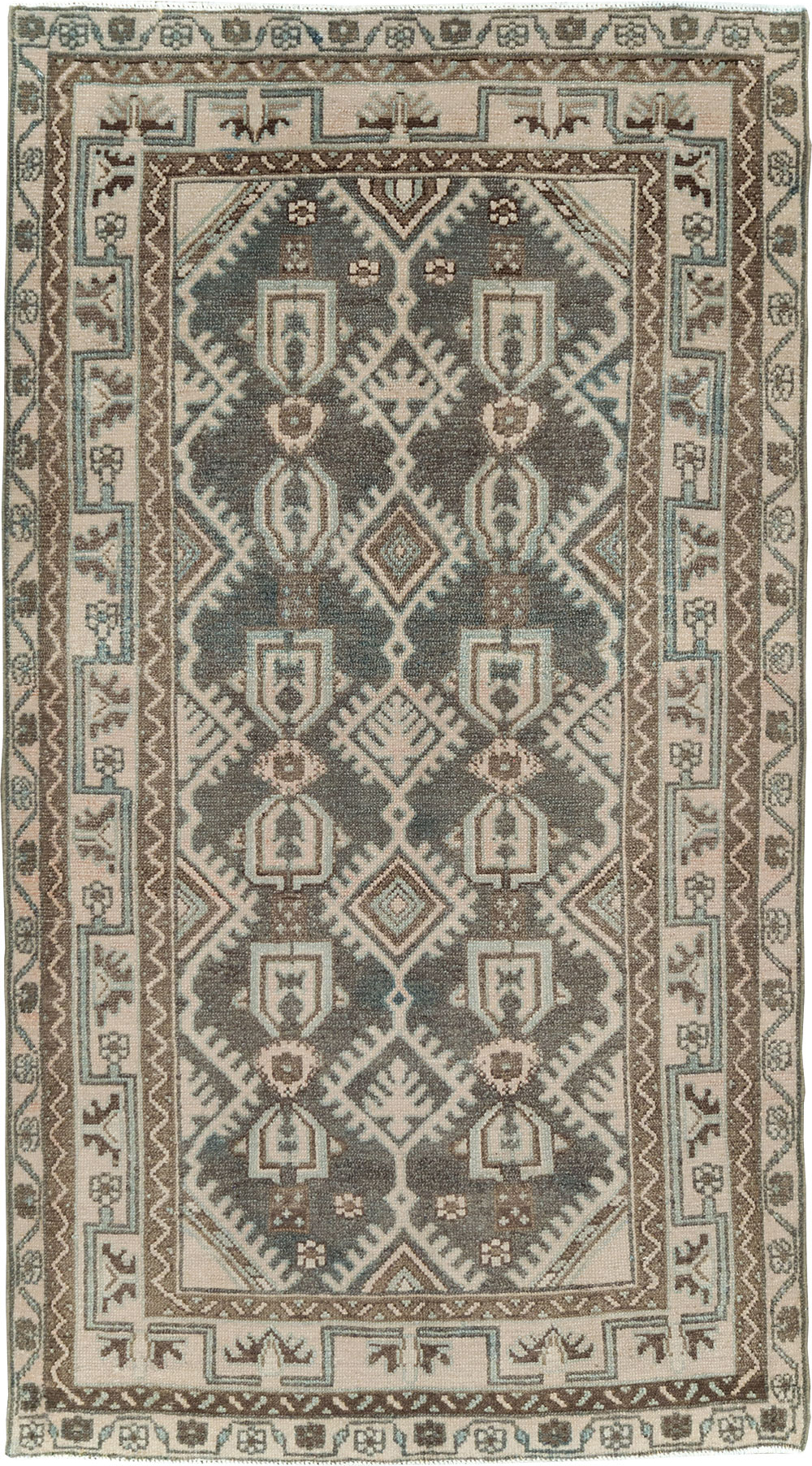 Vintage Persian Malayer Throw Rug, No.29884 - Gss