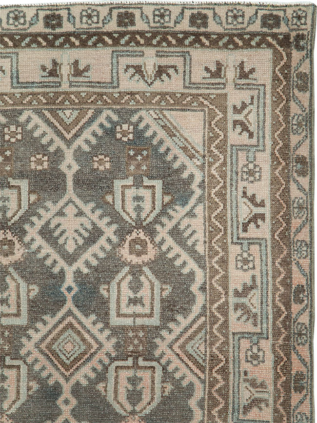 Vintage Persian Malayer Throw Rug, No.29884 - Gss