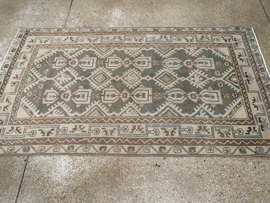 Vintage Persian Malayer Throw Rug, No.29884 - Gss