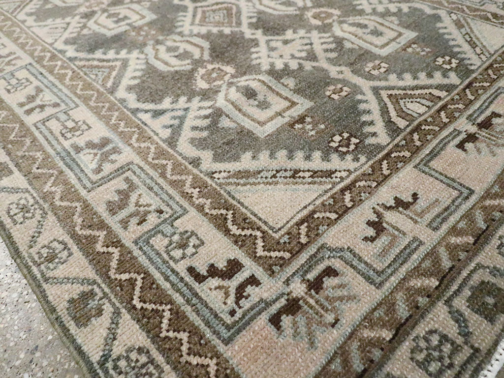 Vintage Persian Malayer Throw Rug, No.29884 - Gss