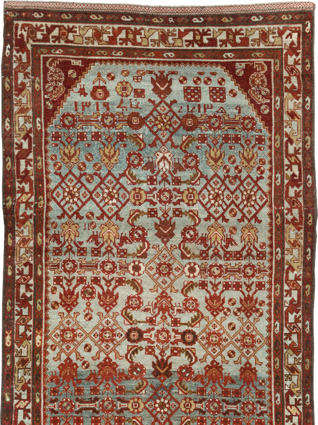 Vintage Persian Malayer Wide Gallery Runner, No.29886 - Gss