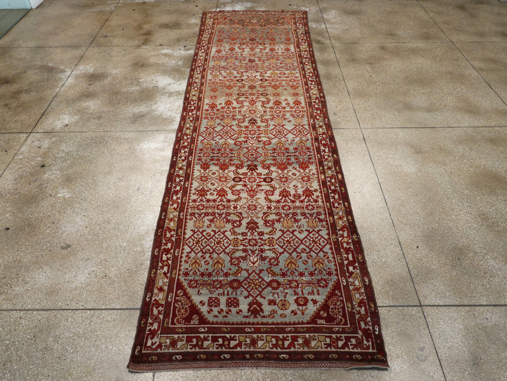 Vintage Persian Malayer Wide Gallery Runner, No.29886 - Gss