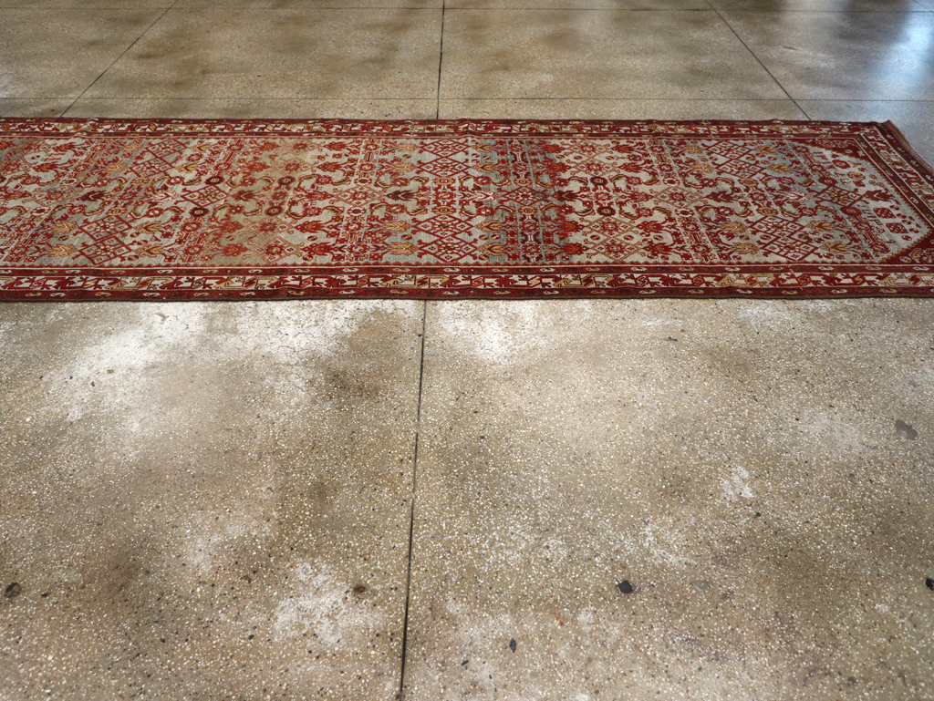 Vintage Persian Malayer Wide Gallery Runner, No.29886 - Gss