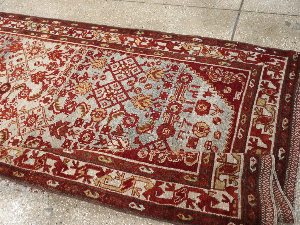 Vintage Persian Malayer Wide Gallery Runner, No.29886 - Gss