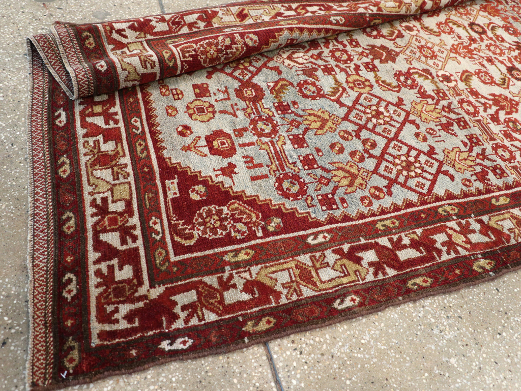 Vintage Persian Malayer Wide Gallery Runner, No.29886 - Gss